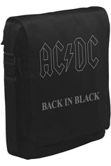 AC DC - Back in Black I Unisex Black Messenger Bag