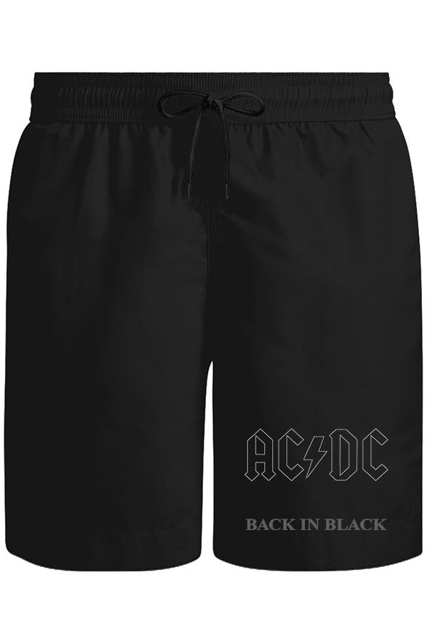 AC DC - Back in Black I Unisex Black Shorts 