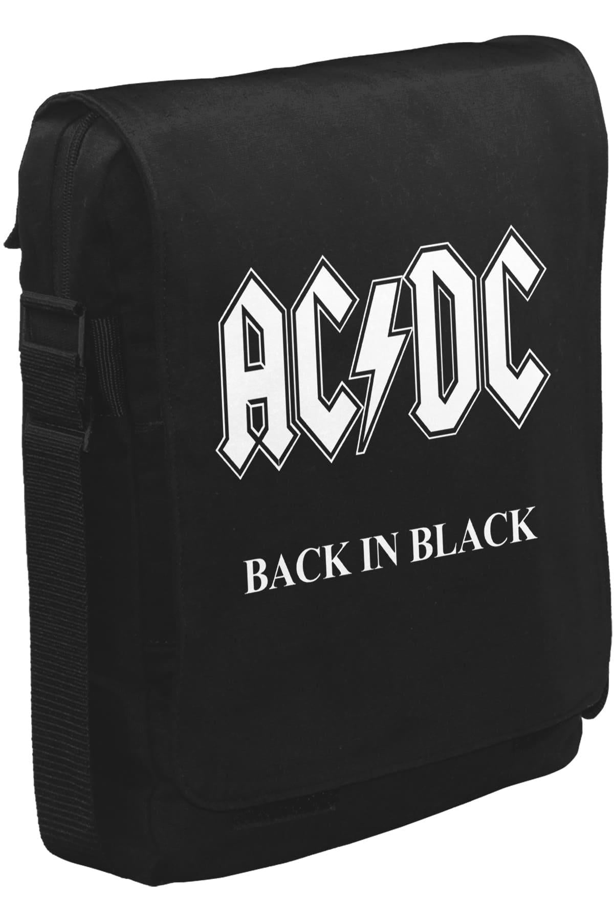AC DC - Back in Black II Unisex Black Messenger Bag 