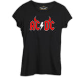 AC DC - Demon Fire Logo Black Women's Tshirt