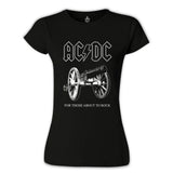 AC DC - For Those About To Rock Cover Black Women's Tshirt