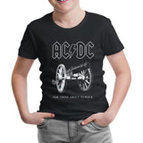 AC DC - For Those About To Rock Cover Black Kids Tshirt