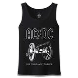 AC DC - For Those About To Rock Cover Black Men's Undershirt