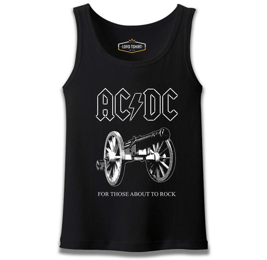 AC DC - For Those About To Rock Cover Black Men's Undershirt