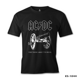 AC DC - For Those About To Rock Cover Black Men's Tshirt