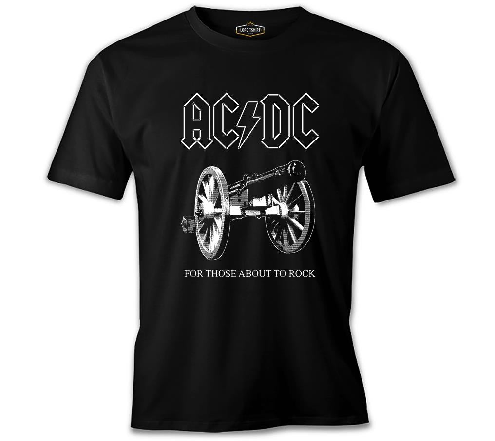 AC DC - For Those About To Rock Cover Black Men's Tshirt