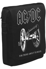 AC DC - For Those About To Rock Cover Unisex Black Messenger Bag 