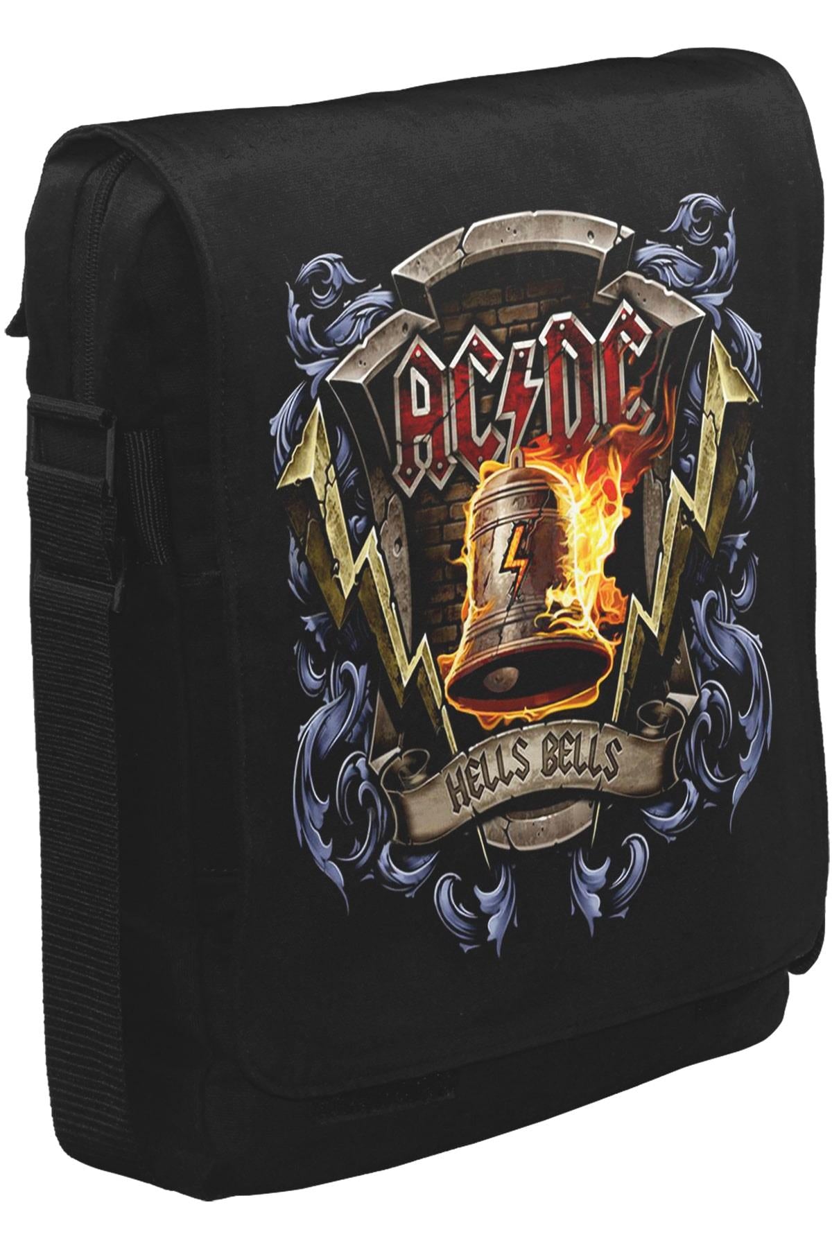 AC DC Hells Bells Unisex Black Messenger Bag 