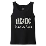 AC DC - Rock or Bust Logo Black Men's Undershirt