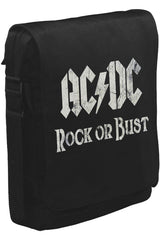 AC DC - Rock or Bust Logo Unisex Black Messenger Bag 