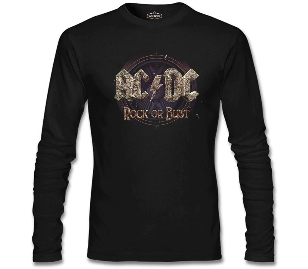 AC DC - Rock or Bust Black Men's Sweatshirt