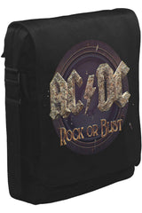 AC DC - Rock or Bust Unisex Black Messenger Bag 