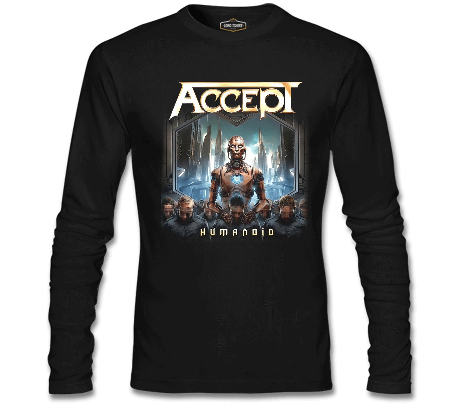 Accept - Humanoid Albüm Siyah Erkek Sweatshirt