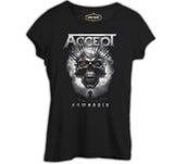 Accept - Humanoid Kurukafa Siyah Bayan Tshirt