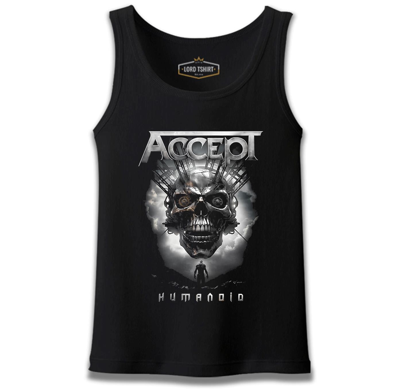 Accept - Humanoid Skull Black Men's Tank Top