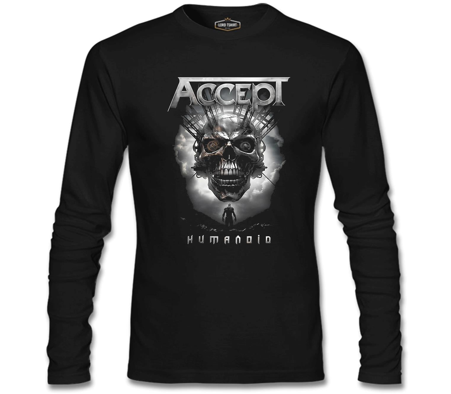 Accept - Humanoid Skull Black Men's Sweatshirt