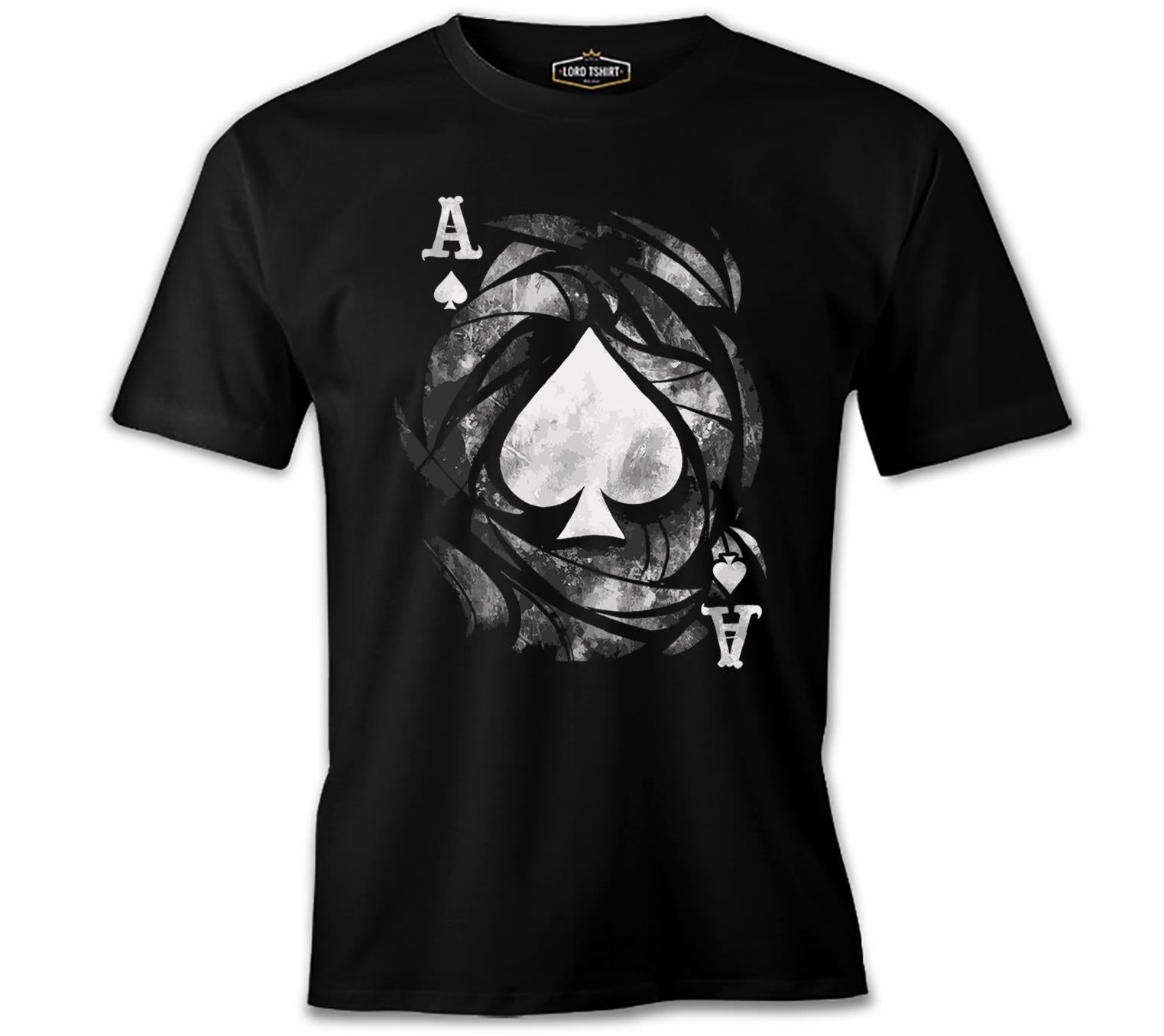 Ace of Spades Vintage Logo Black Men's Tshirt