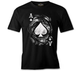 Ace of Spades Vintage Logo Black Men's Tshirt