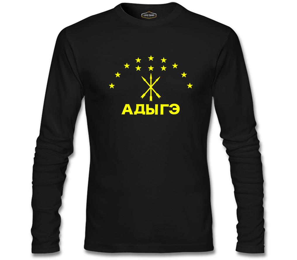 Adige Flag - Caucasus Circassian Black Men's Sweatshirt