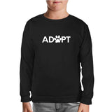 Adopt - Pati Black Kids Sweatshirt