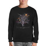 Tree Fairy Black Kids Sweatshirt