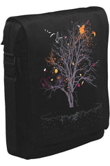 Tree Fairy Unisex Black Messenger Bag 