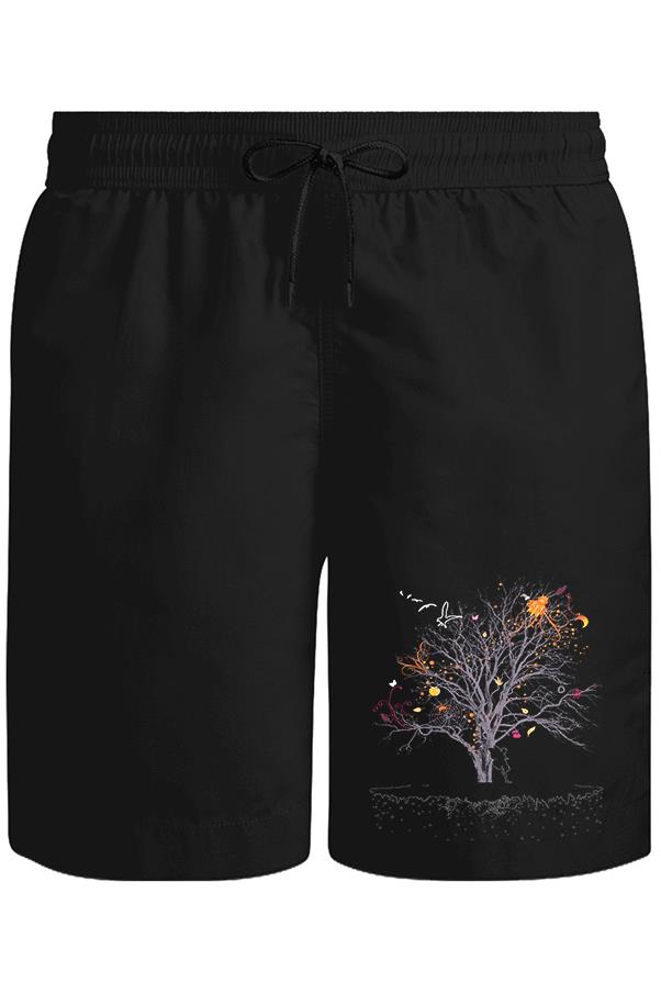Tree Fairy Unisex Black Shorts 