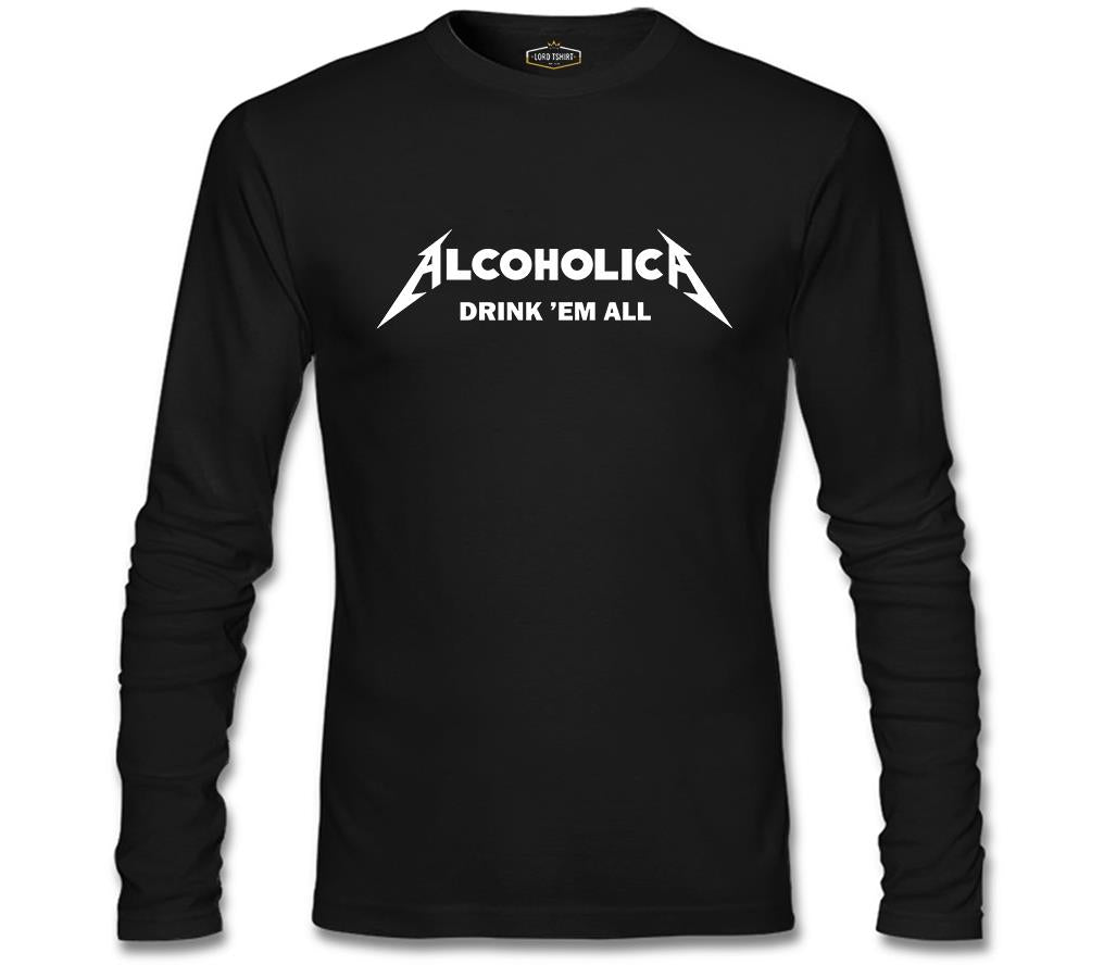 Alcoholica Black Men's Sweatshirt