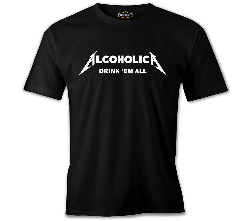 Alcoholica Black Men's Tshirt