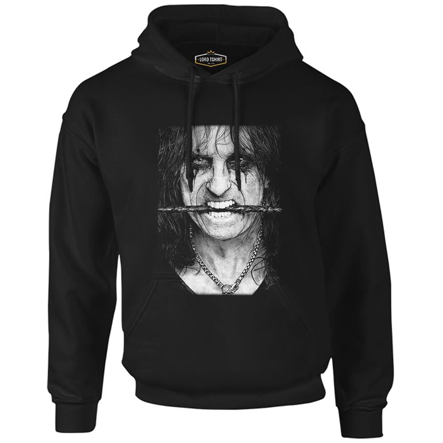 Alice Cooper Black Men's Zipperless Hoodie