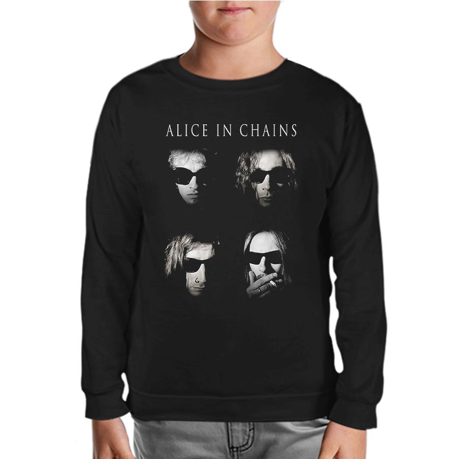 Alice in Chains - Group Black Kids Sweatshirt