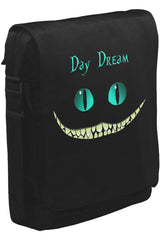 Alice in Wonderland - Cat Unisex Black Messenger Bag 