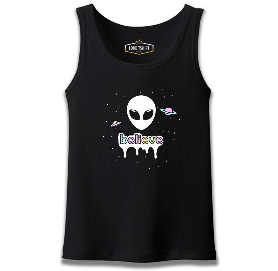 Alien - Believe in Planets Black Male Athlete
