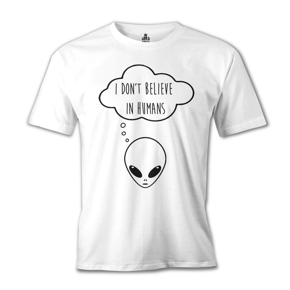 Alien - I Don't Believe in Humans White Men's T-Shirt