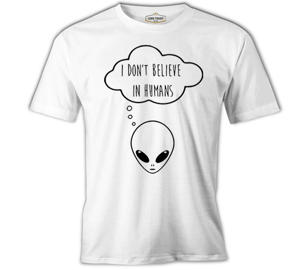 Alien - I Don't Believe in Humans White Men's T-Shirt