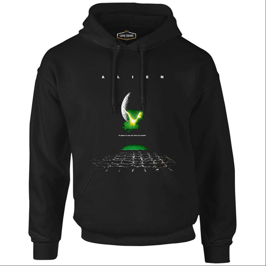 Alien - Scream Black Men's Zipperless Hoodie