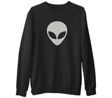 Alien  Siyah Erkek Kalın Sweatshirt