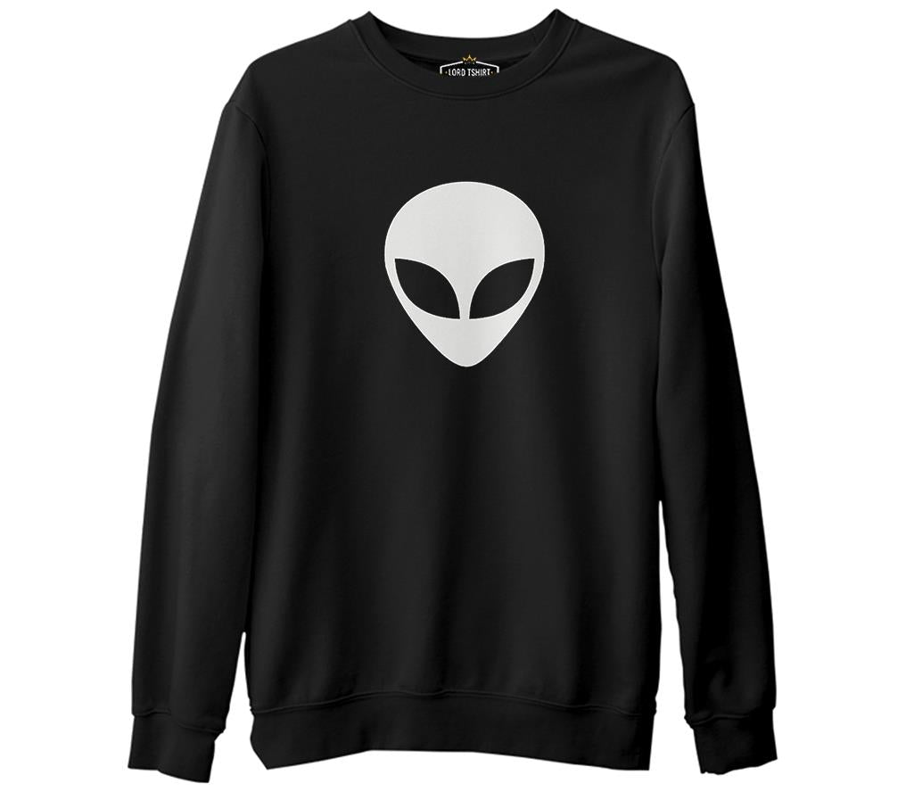 Alien Black Men's Thick Sweatshirt