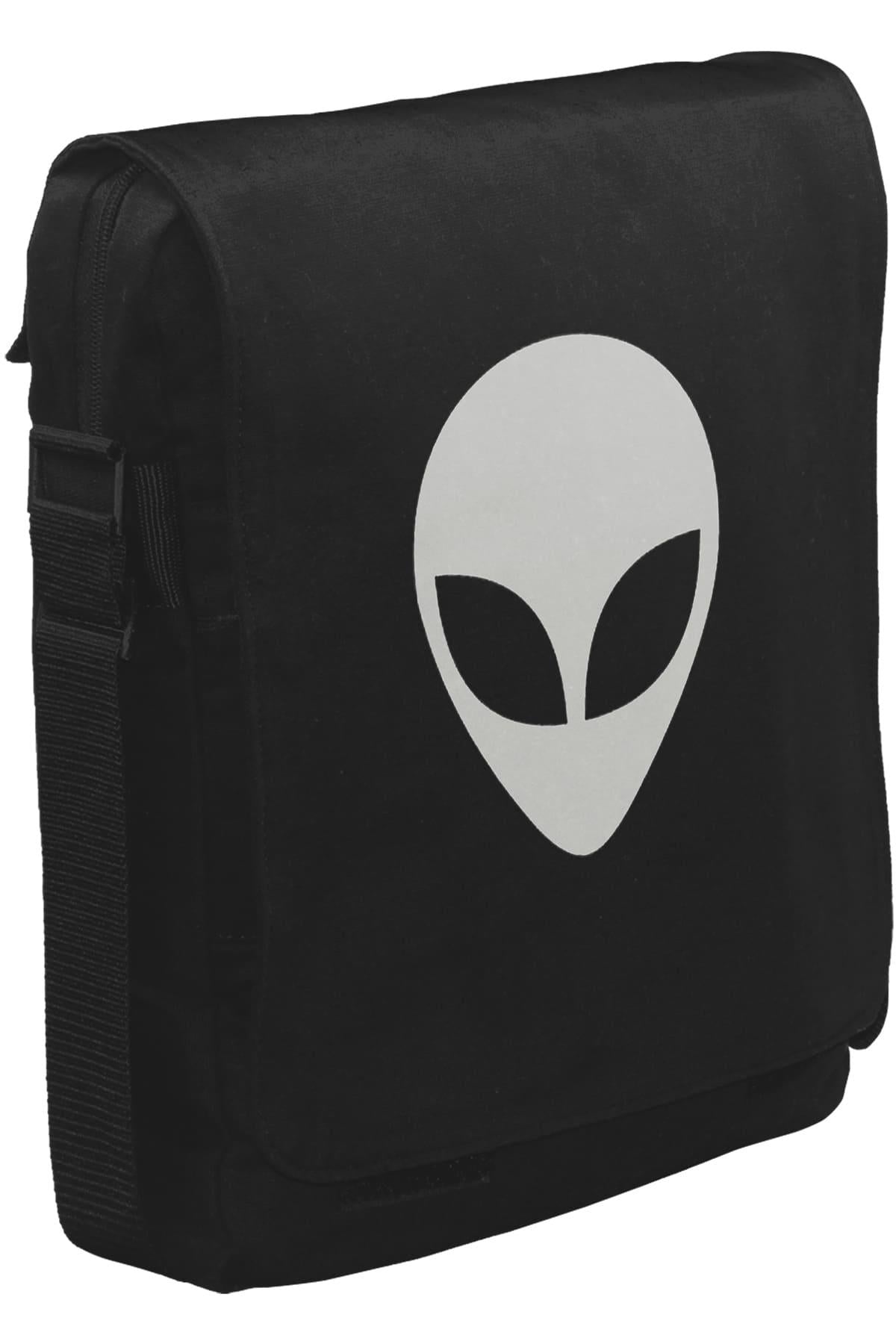 Alien Unisex Black Messenger Bag 