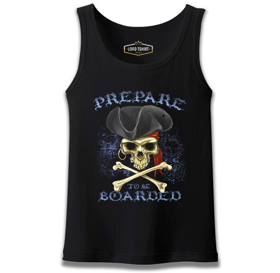 All Seas Pirate Skull Black Men's Undershirt