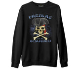 All Seas Pirate Skull Black Men's Thick Sweatshirt
