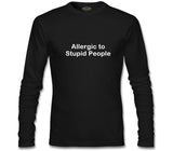 Allergic to Stupid People Black Men's Sweatshirt 