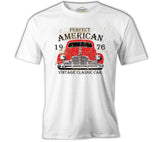 American Classic Car White Men's Tshirt 
