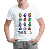 Among Us - Hat White Kids Tshirt