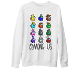 Among Us - Hat Beyaz Kalın Sweatshirt