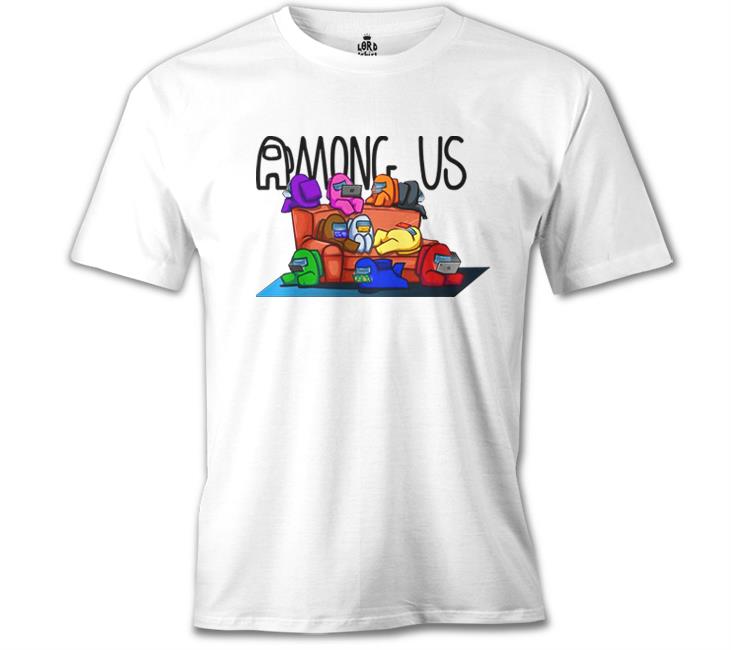 Among Us I White Men's Tshirt