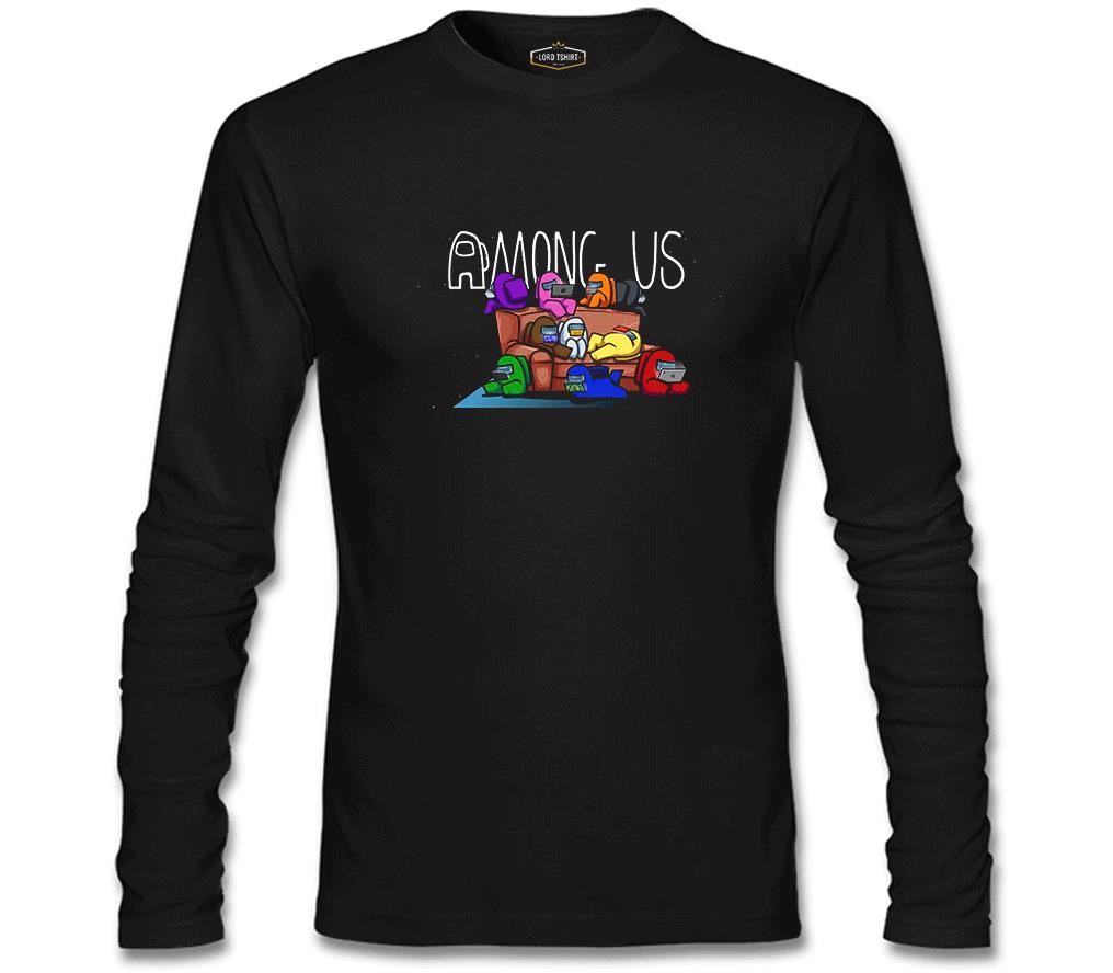 Among Us I Black Men's Sweatshirt