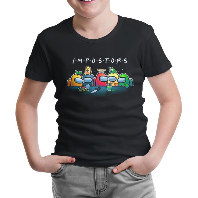 Among Us Impostors I Black Kids Tshirt