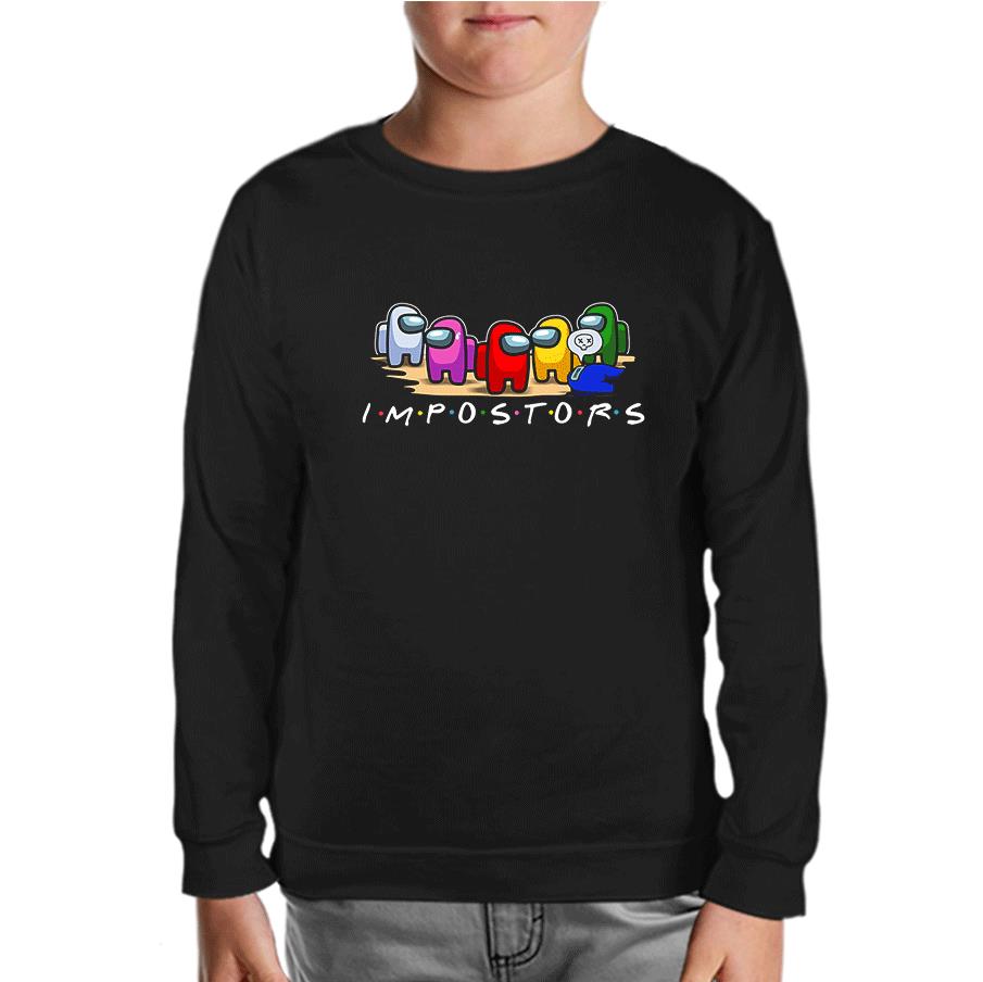Among Us Impostors II Siyah Çocuk Sweatshirt