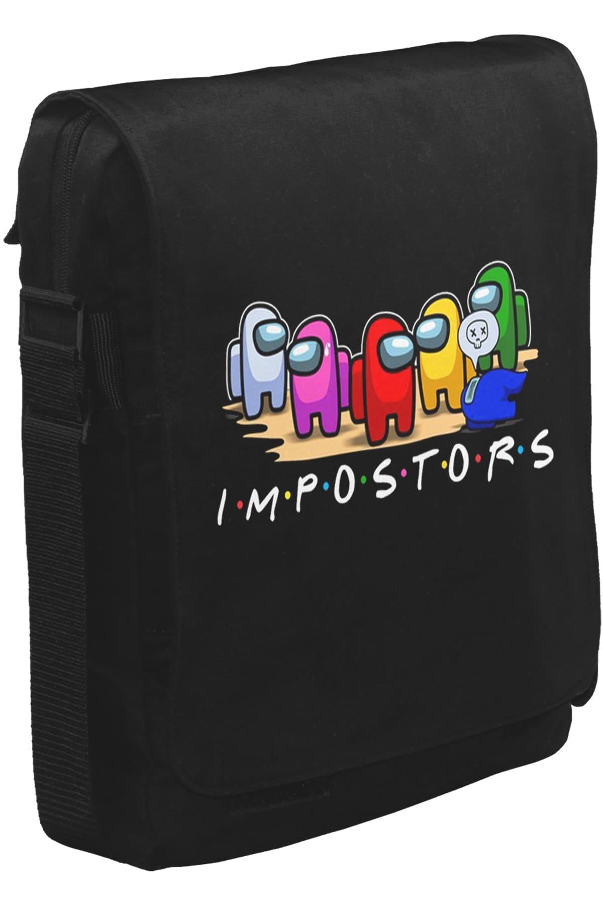Among Us Impostors II Unisex Siyah Postacı Çanta